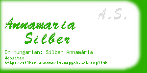 annamaria silber business card